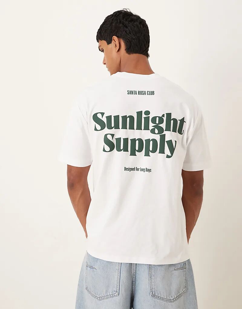 Плотная свободная футболка ASOS DESIGN белого цвета с текстовым принтом на спине
Плотная свободная футболка ASOS DESIGN белого цвета с текстовым принтом на спине