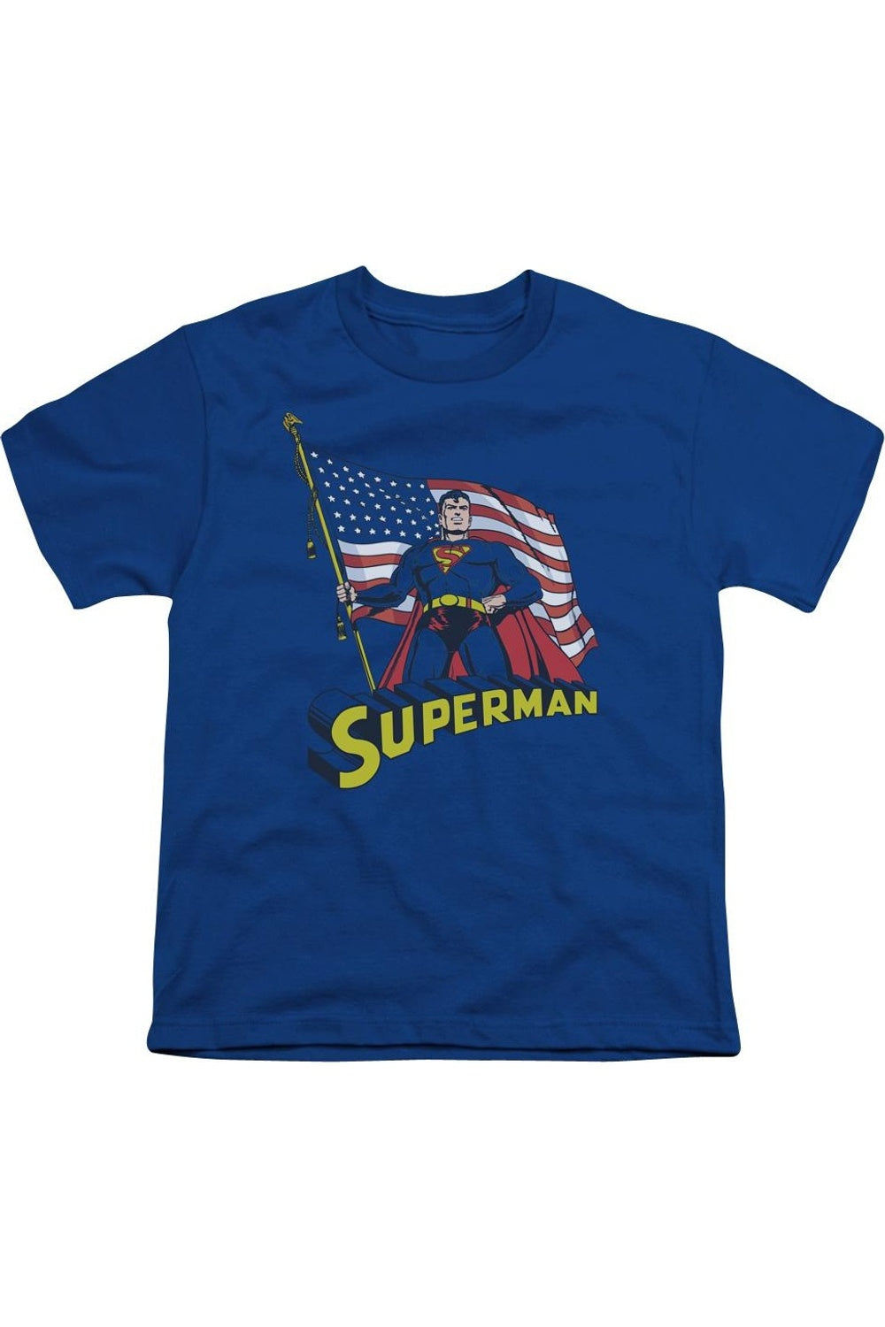 Футболка с американским флагом и Суперменом для детей Gildan, синий
Футболка с американским флагом и Суперменом для детей Gildan, синий