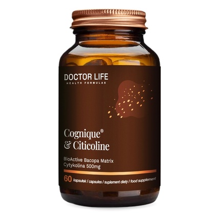 Cognique Citicoline 500 мг Пищевая добавка - 60 капсул Doctor Life
Cognique Citicoline 500 мг Пищевая добавка - 60 капсул Doctor Life