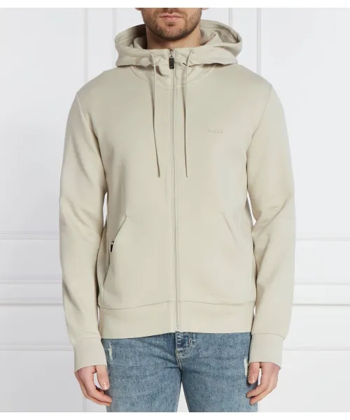 Обвисшая толстовка Regular fit Boss Green, бежевый 
Обвисшая толстовка Regular fit Boss Green, бежевый