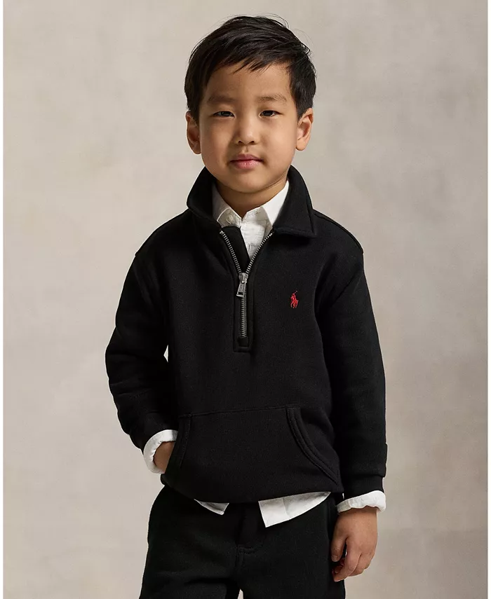 Флисовая толстовка с четвертью молнии для малышей и мальчиков 2-7 лет Polo Ralph Lauren, черный
Флисовая толстовка с четвертью молнии для малышей и мальчиков 2-7 лет Polo Ralph Lauren, черный