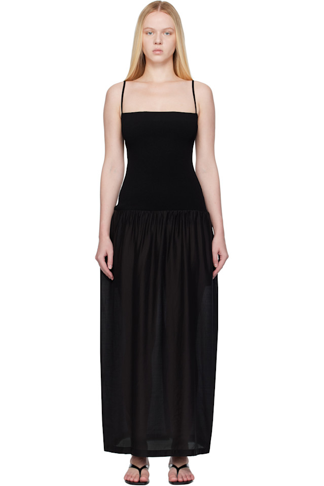 Шелковое трикотажное макси-платье Amomento, черный
Шелковое трикотажное макси-платье Amomento, черный