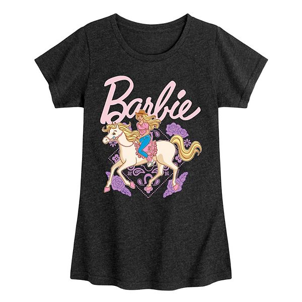 Футболка с принтом для девочек 7-16 лет в стиле вестерн Barbie, Heather Black
Футболка с принтом для девочек 7-16 лет в стиле вестерн Barbie, Heather Black