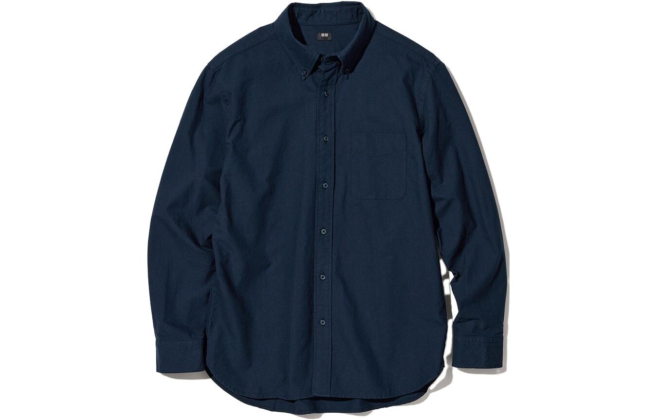 Рубашка унисекс темно-синяя Uniqlo, темно-синий
Рубашка унисекс темно-синяя Uniqlo, темно-синий