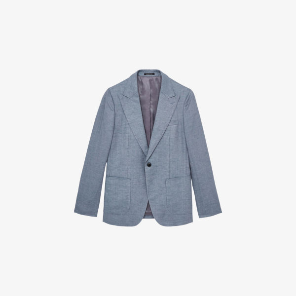 Блейзер льняной Reiss Warner с острыми лацканами, синий
Блейзер льняной Reiss Warner с острыми лацканами, синий