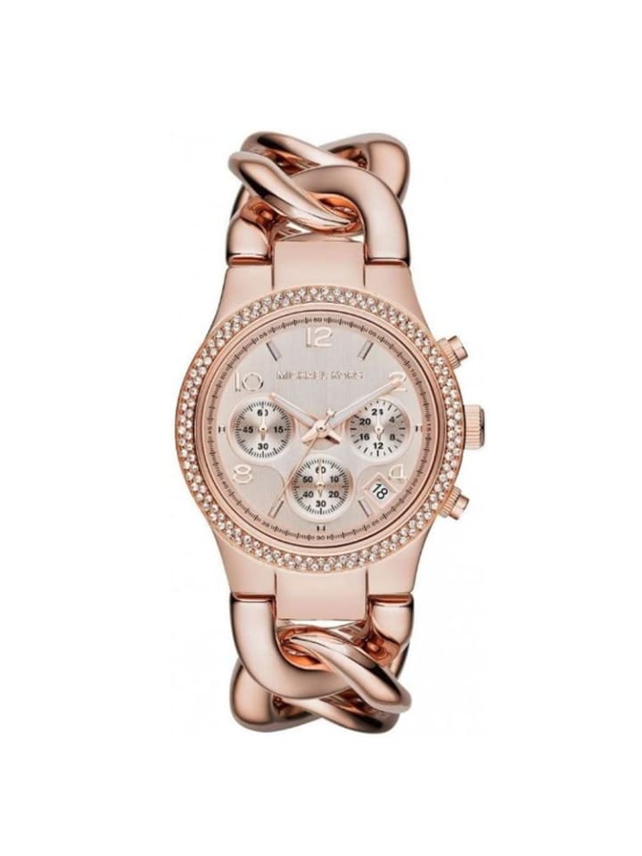 Michael Kors Часы из розового золота с браслетом, модель: 3247 Runway Twist
Michael Kors Часы из розового золота с браслетом, модель: 3247 Runway Twist