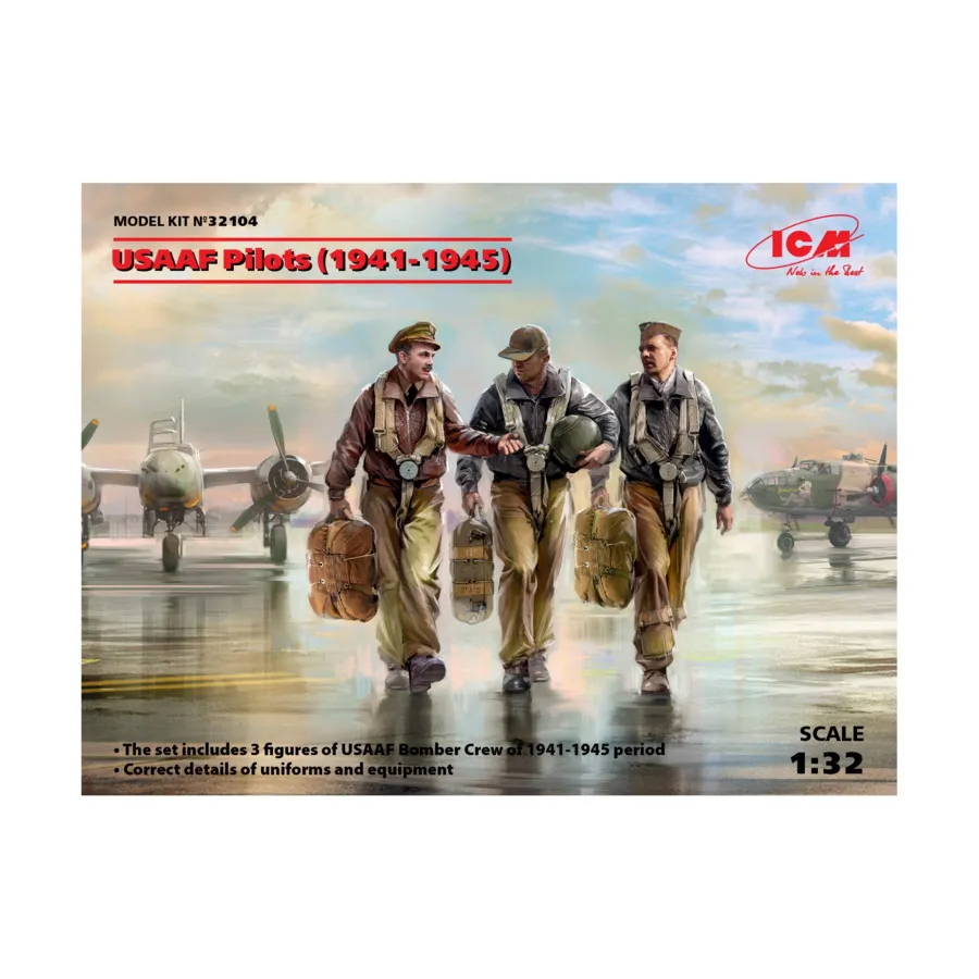 Пилоты USAAF (1939-1945), Military Models 1/32 Scale (ICM)
Пилоты USAAF (1939-1945), Military Models 1/32 Scale (ICM)