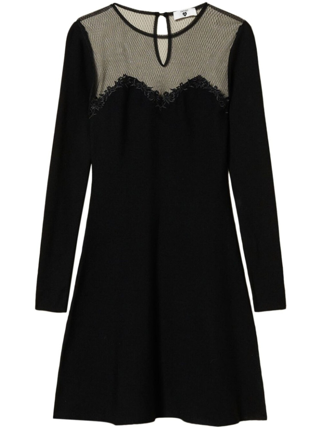 Мини-платье с вышитыми деталями TWINSET, черный
Мини-платье с вышитыми деталями TWINSET, черный