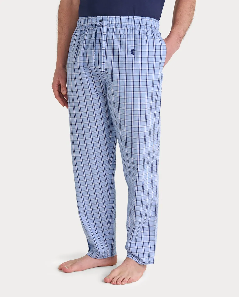 Мужские пижамные штаны из ткани синего цвета El Búho Nocturno
Мужские пижамные штаны из ткани синего цвета El Búho Nocturno