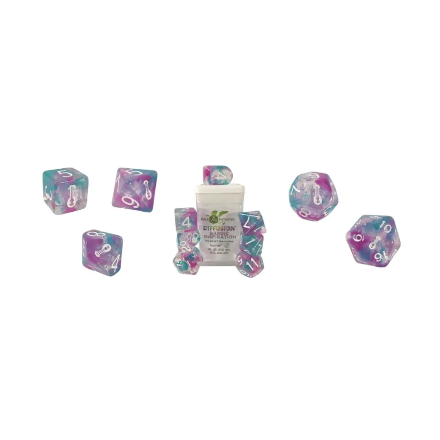 Набор Diffusion Poly — Воодушевление Барда с символами классов (7), Class & Creature Dice - Poly Sets
Набор Diffusion Poly — Воодушевление Барда с символами классов (7), Class & Creature Dice - Poly Sets