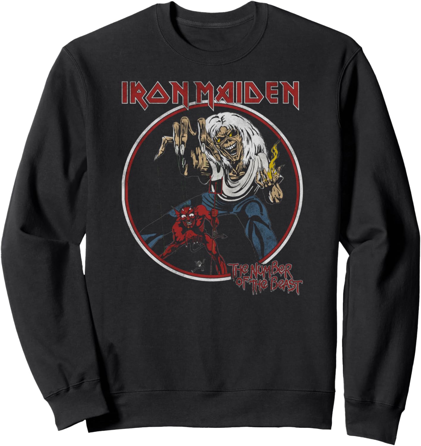 Винтажная толстовка Iron Maiden - Number of the Beast, черный
Винтажная толстовка Iron Maiden - Number of the Beast, черный