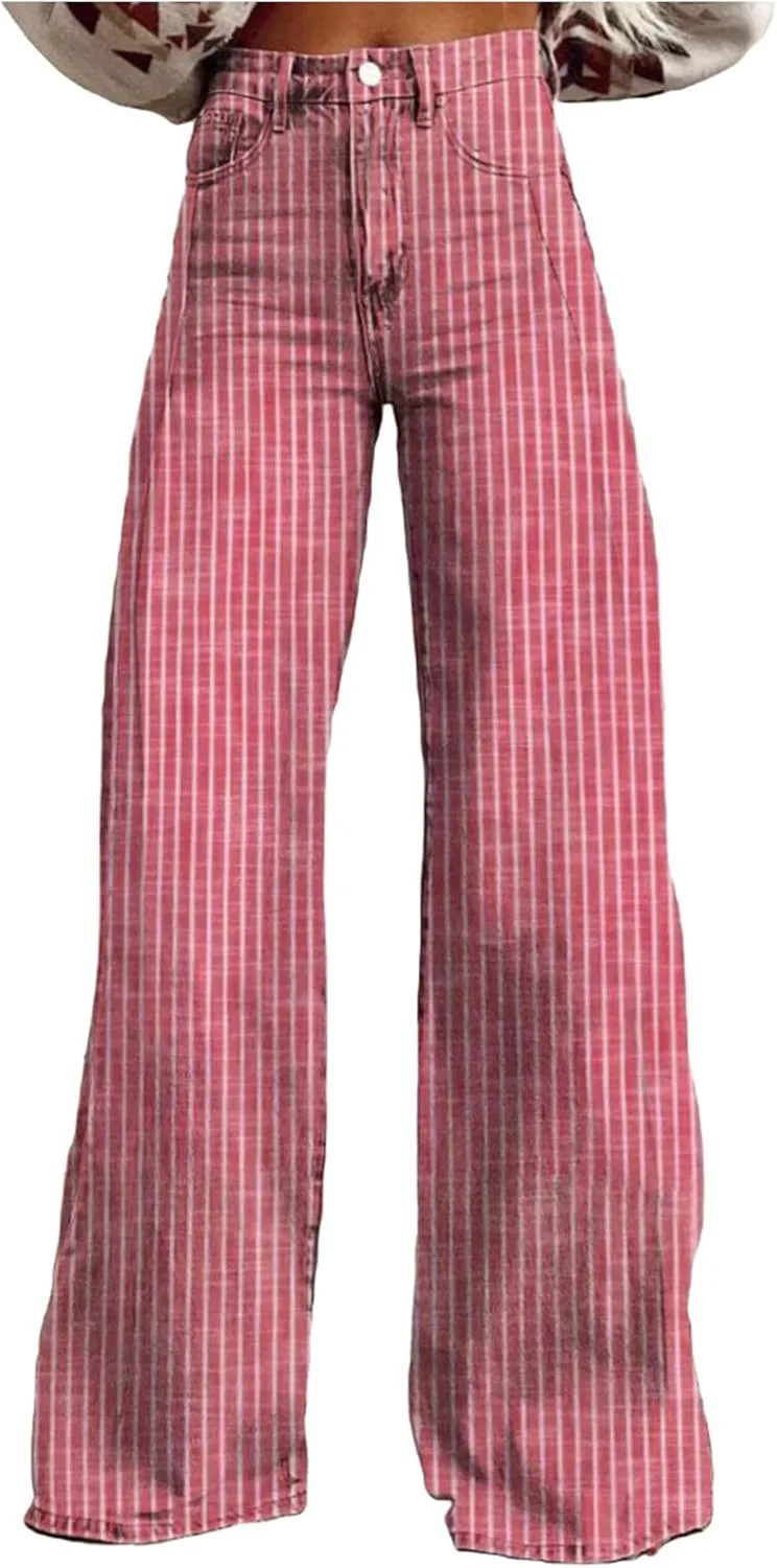 Женские полосатые джинсы Casual High Rise Baggy с карманами Tenopuli
Женские полосатые джинсы Casual High Rise Baggy с карманами Tenopuli