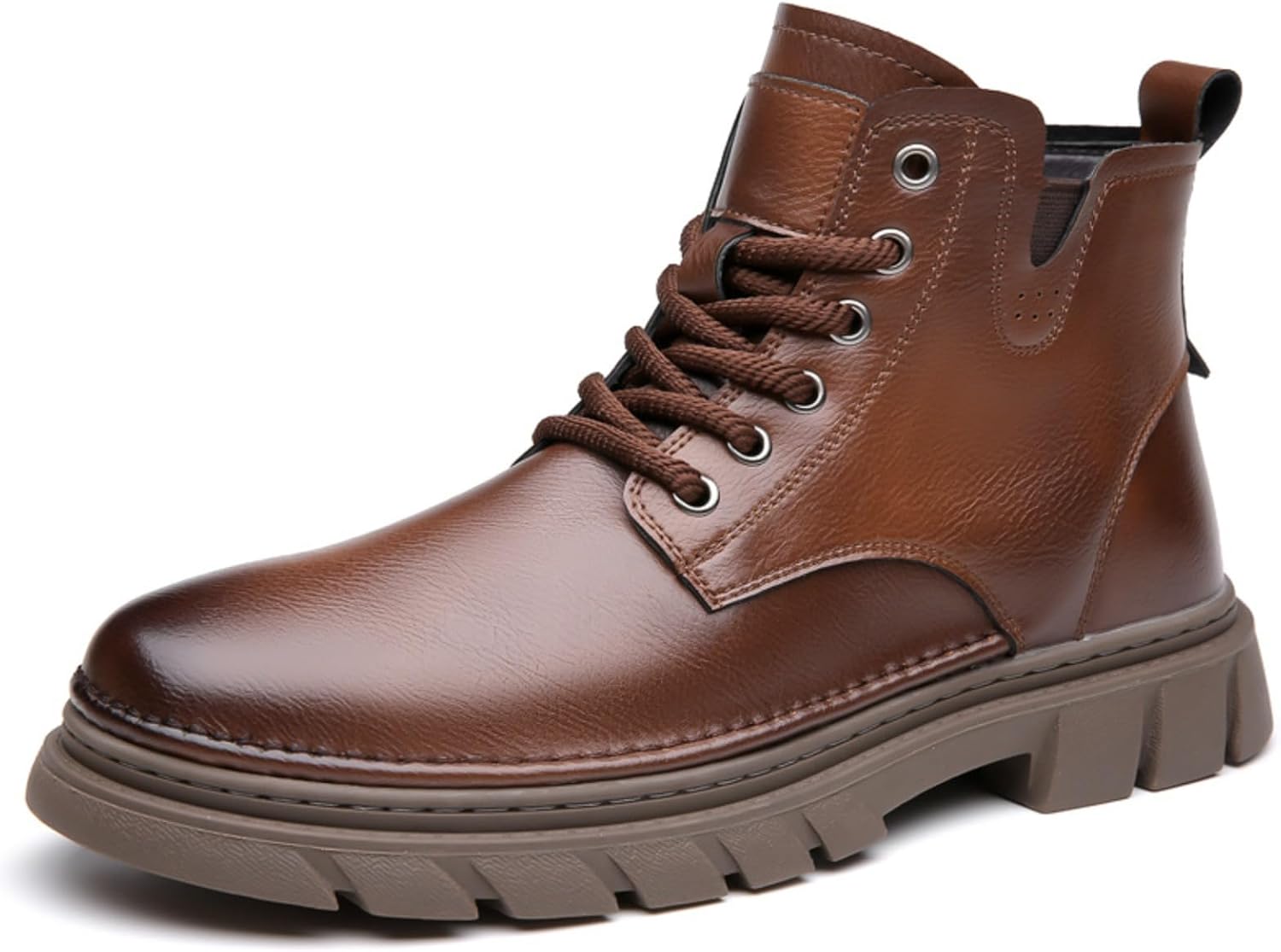 Мужские вестерн-бутсы Azttoztto из кожи и ткани, ботинки до щиколотки с массивной подошвой, шнуровкой, зимние утепленные ботинки для мужчин, коричневый
Мужские вестерн-бутсы Azttoztto из кожи и ткани, ботинки до щиколотки с массивной подошвой, шнуровкой, зимние утепленные ботинки для мужчин, коричневый