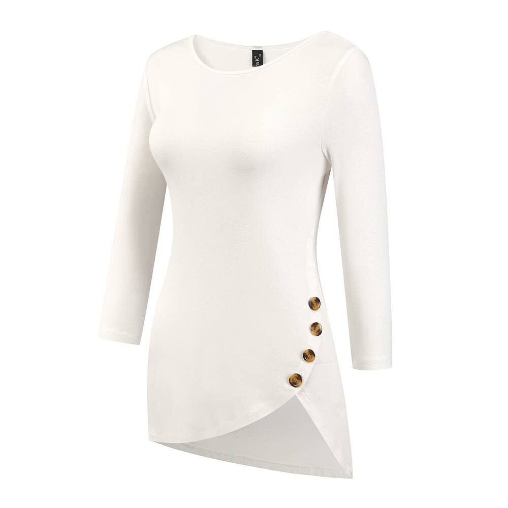 Женская повседневная туника с асимметричным подолом и круглым вырезом, рукавами 3/4 ALLEGRA K, белый
Женская повседневная туника с асимметричным подолом и круглым вырезом, рукавами 3/4 ALLEGRA K, белый