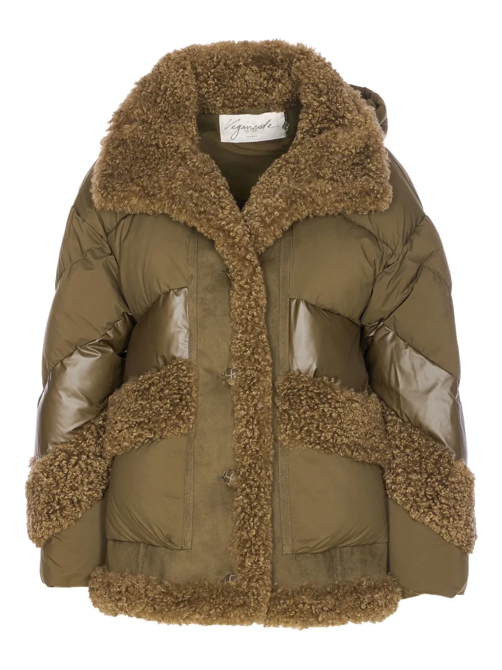 Дутое пальто с искусственным мехом VEGANCODE, зеленый
Дутое пальто с искусственным мехом VEGANCODE, зеленый