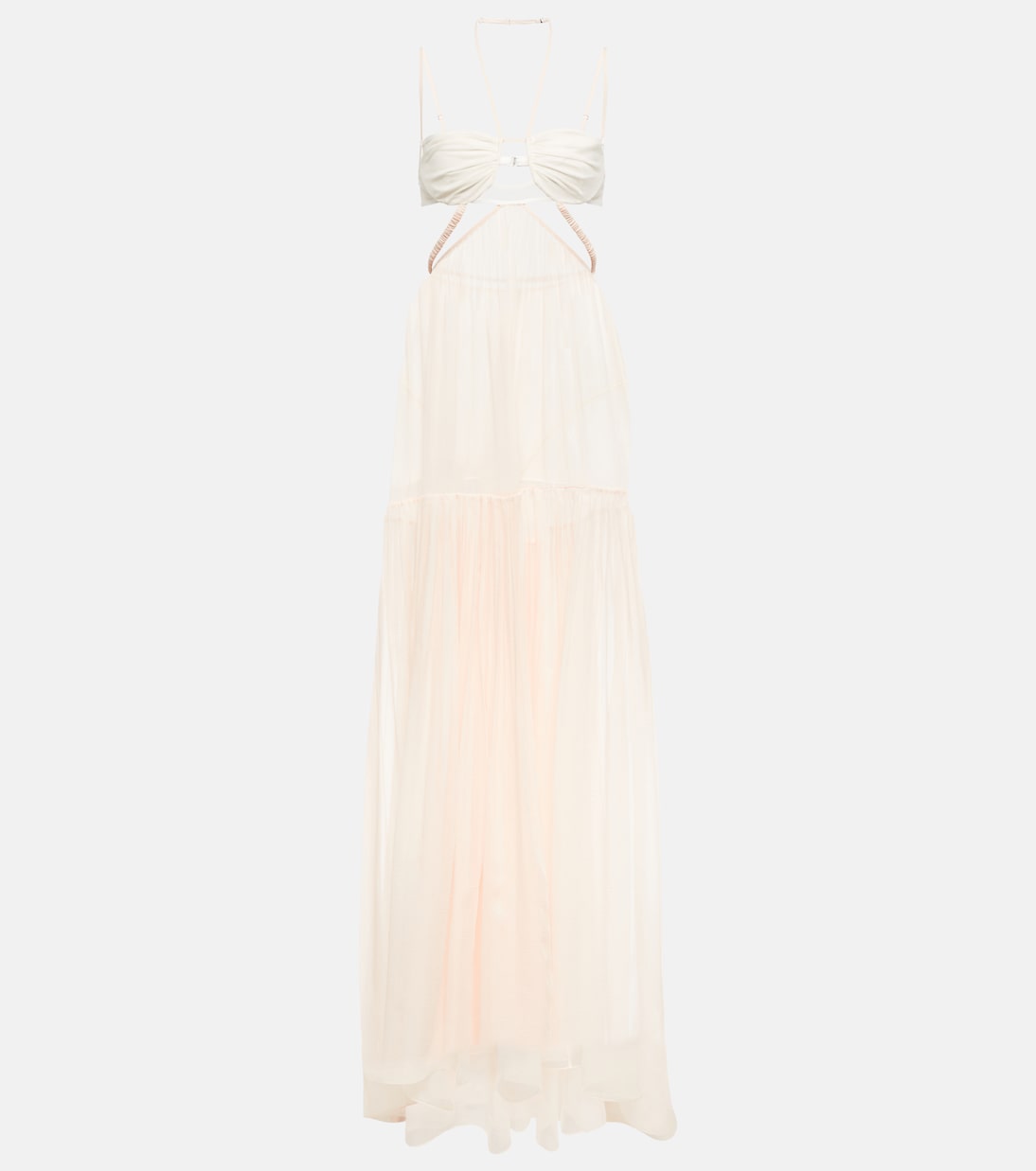 Свадебное платье из шелкового шифона Nensi Dojaka, белый
Свадебное платье из шелкового шифона Nensi Dojaka, белый