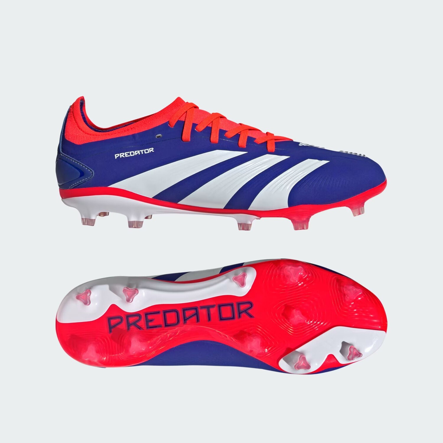 Футбольные бутсы Predator Pro для твердого грунта Adidas, цвет Cloud White/Solar Red/Lucid Blue
Футбольные бутсы Predator Pro для твердого грунта Adidas, цвет Cloud White/Solar Red/Lucid Blue