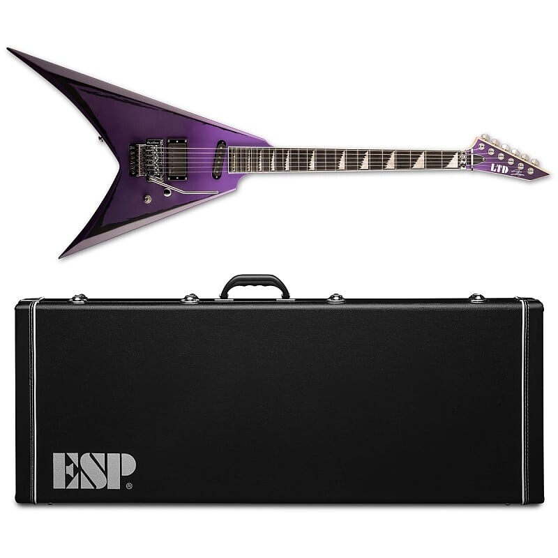 Электрогитара ESP LTD Alexi Ripped Purple Fade Satin with Ripped Pinstripes Electric Guitar + Hard Case
Электрогитара ESP LTD Alexi Ripped Purple Fade Satin with Ripped Pinstripes Electric Guitar + Hard Case