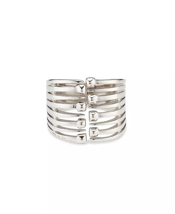 Металлический браслет-манжета с шляпками гвоздей Unode50, silver
Металлический браслет-манжета с шляпками гвоздей Unode50, silver