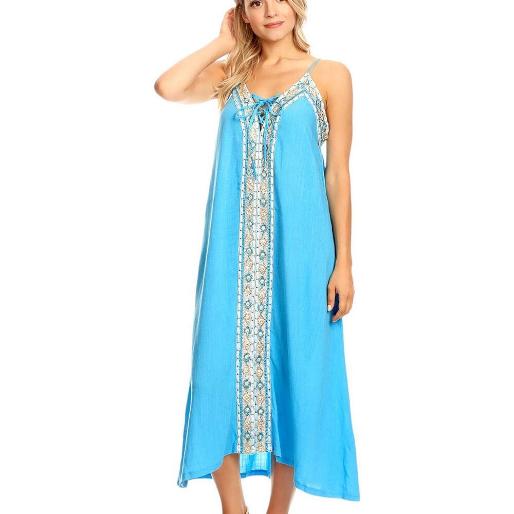 Женский повседневный кафтан в стиле бохо, длинный купальник макси Anna-Kaci, синий
Женский повседневный кафтан в стиле бохо, длинный купальник макси Anna-Kaci, синий