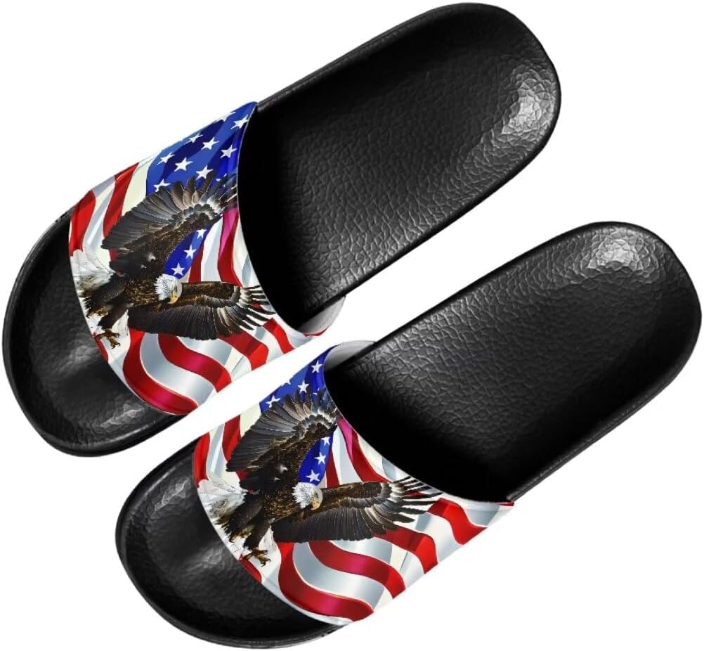 Унисекс тапочки для душа Mumeson с открытым носком, нескользящие, плоские, домашние, для женщин и мужчин, размеры США 5-11, Eagle American Flag
Унисекс тапочки для душа Mumeson с открытым носком, нескользящие, плоские, домашние, для женщин и мужчин, размеры США 5-11, Eagle American Flag