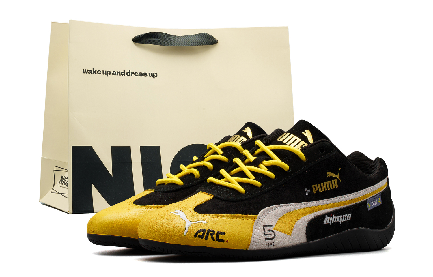 Speedcat Abrasion Resistant низкие повседневные кроссовки Unisex PUMA, желтый черный shopping bag
Speedcat Abrasion Resistant низкие повседневные кроссовки Unisex PUMA, желтый черный shopping bag