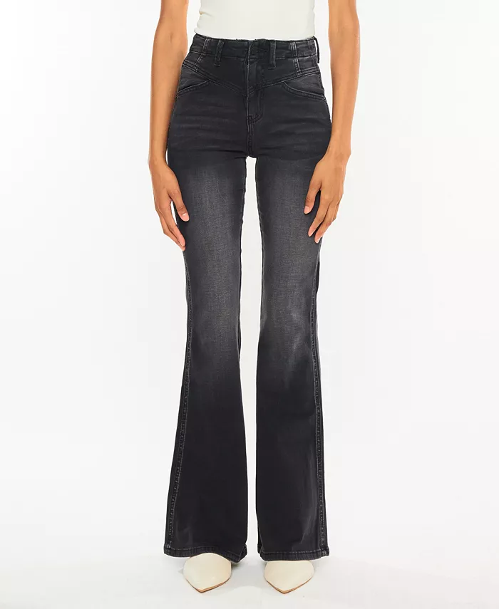 Женские джинсы-клеш с ультравысокой талией Kancan, черный
Женские джинсы-клеш с ультравысокой талией Kancan, черный