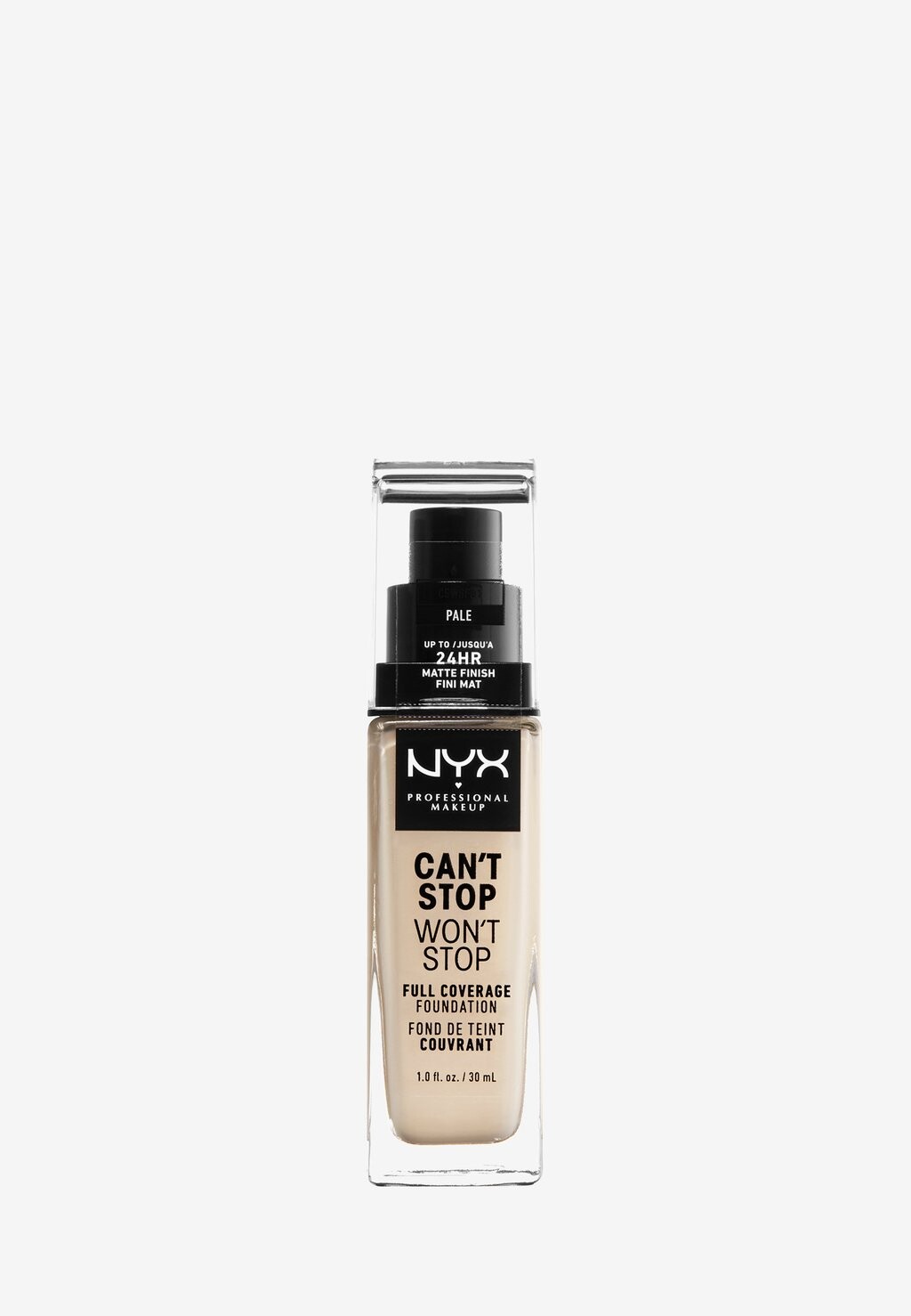 Тональная основа CAN'T STOP WON'T STOP FOUNDATION Nyx Professional Makeup, цвет 1 pale
Тональная основа CAN'T STOP WON'T STOP FOUNDATION Nyx Professional Makeup, цвет 1 pale