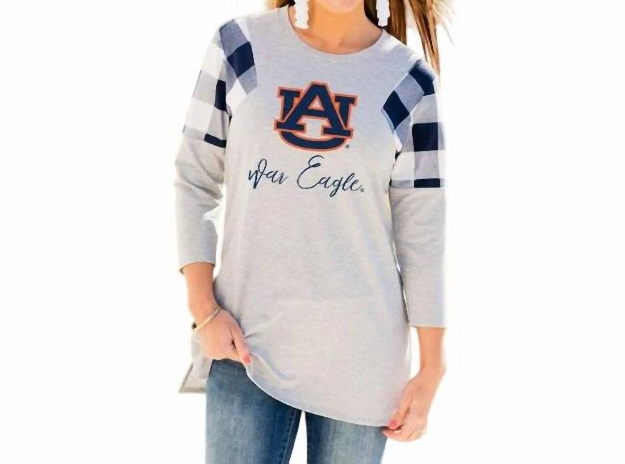Туника Auburn University "Get In Check" в серо-синем цвете Gameday Couture
Туника Auburn University "Get In Check" в серо-синем цвете Gameday Couture
