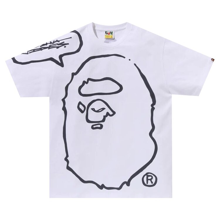 Футболка BAPE x Joshua Vides Ape Head 'White', белый
Футболка BAPE x Joshua Vides Ape Head 'White', белый