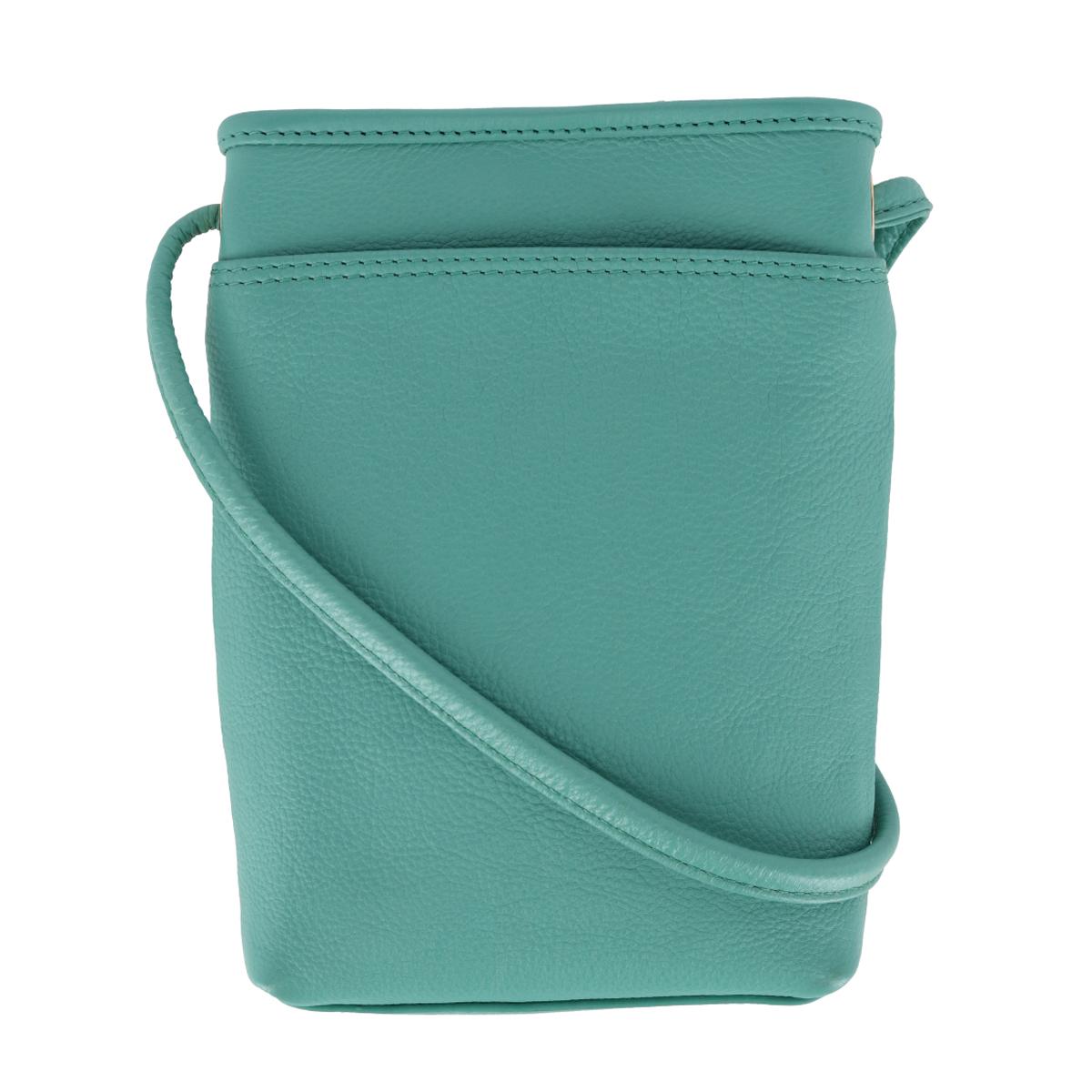 Женская мини-сумка через плечо из зернистой кожи с открытым верхом CTM, цвет teal
Женская мини-сумка через плечо из зернистой кожи с открытым верхом CTM, цвет teal