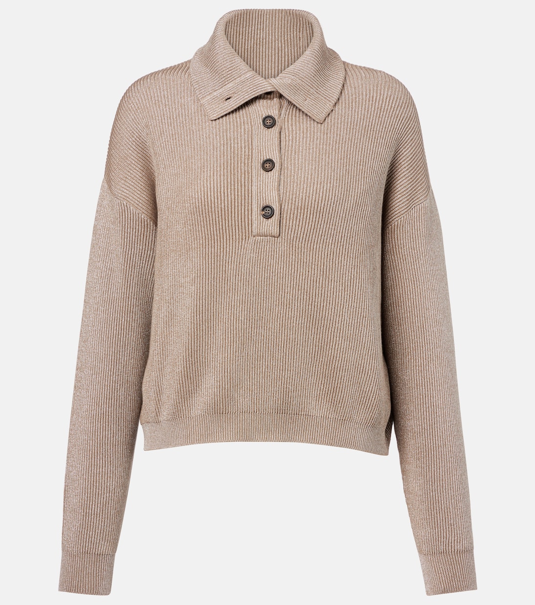 Свитер из смесовой хлопковой ткани Brunello Cucinelli, Nut
Свитер из смесовой хлопковой ткани Brunello Cucinelli, Nut