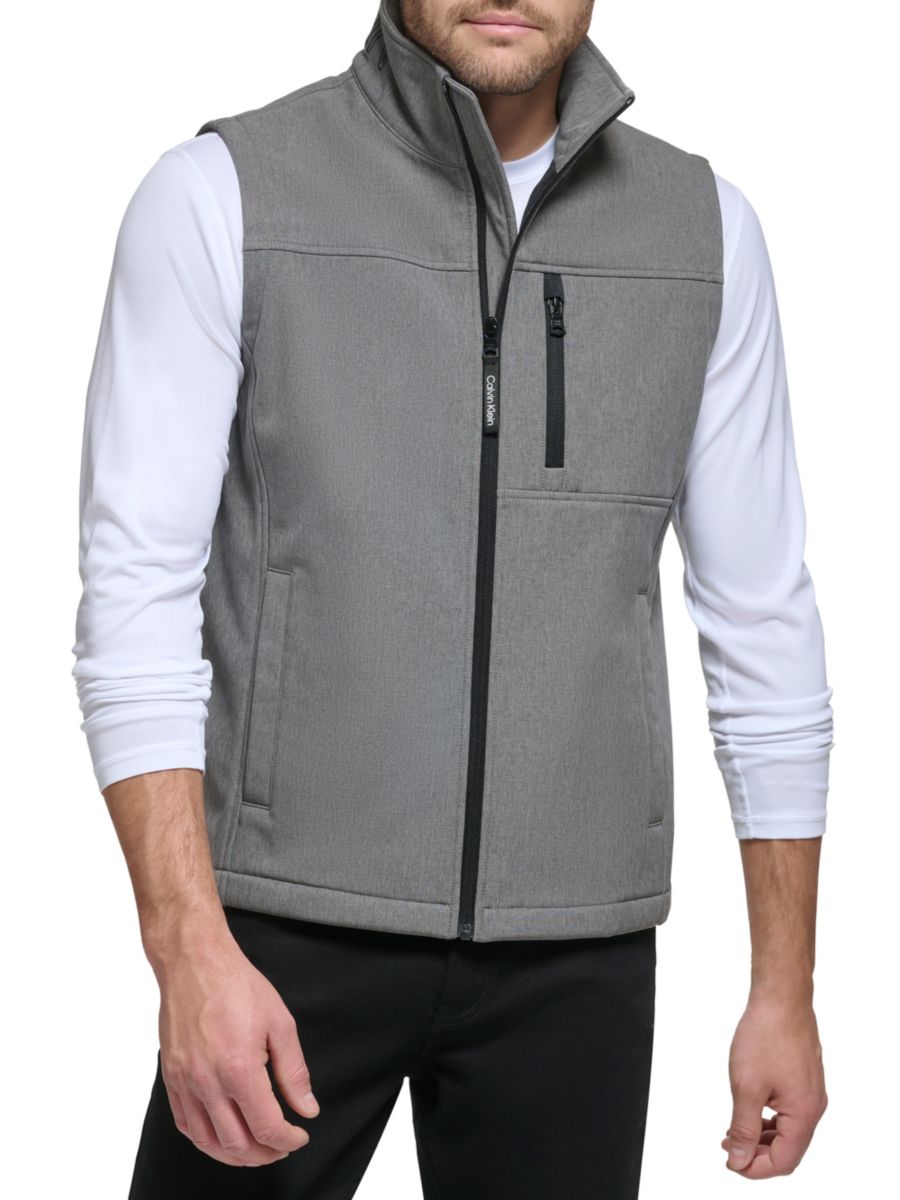 Жилет с имитацией водолазки на молнии Calvin Klein, светло-серый
Жилет с имитацией водолазки на молнии Calvin Klein, светло-серый