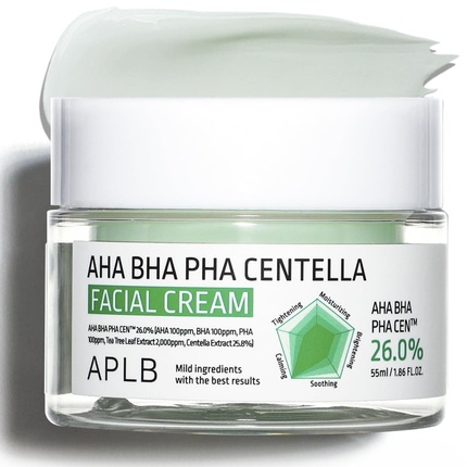 Крем для лица Aha Bha Pha Pha Centella 186 жидких унций 55 мл Aplb
Крем для лица Aha Bha Pha Pha Centella 186 жидких унций 55 мл Aplb