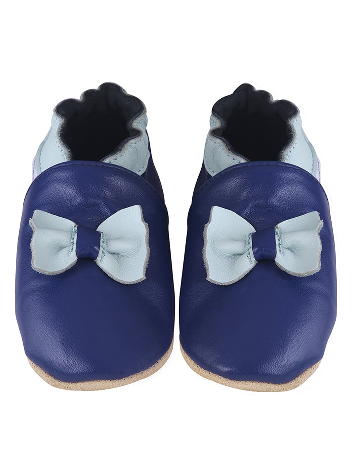 Kindsgut Кожаные ботинки для ползания «бантики» темно-синего цвета
Kindsgut Кожаные ботинки для ползания «бантики» темно-синего цвета