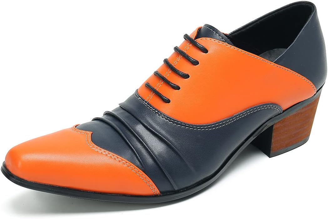 Мужские туфли Santimon Plain Toe из натуральной кожи с шнуровкой, удобные повседневные, модные, новаторские оксфорды для вечеринок, оранжевый
Мужские туфли Santimon Plain Toe из натуральной кожи с шнуровкой, удобные повседневные, модные, новаторские оксфорды для вечеринок, оранжевый