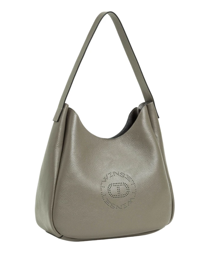 Серая сумка-хобо округлой формы Twinset, серый
Серая сумка-хобо округлой формы Twinset, серый