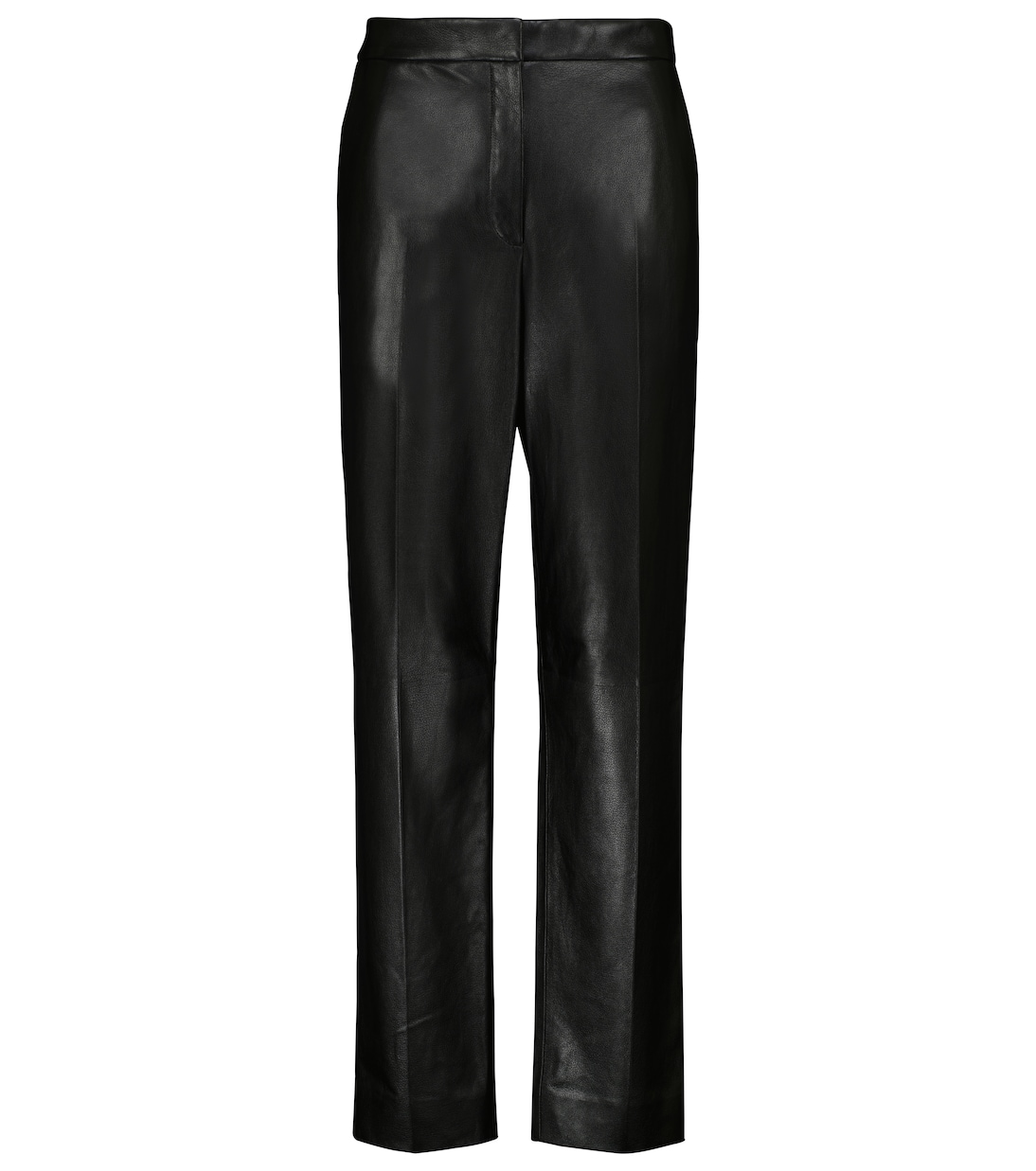 Узкие кожаные брюки Becker с низкой талией The Row, черный
Узкие кожаные брюки Becker с низкой талией The Row, черный