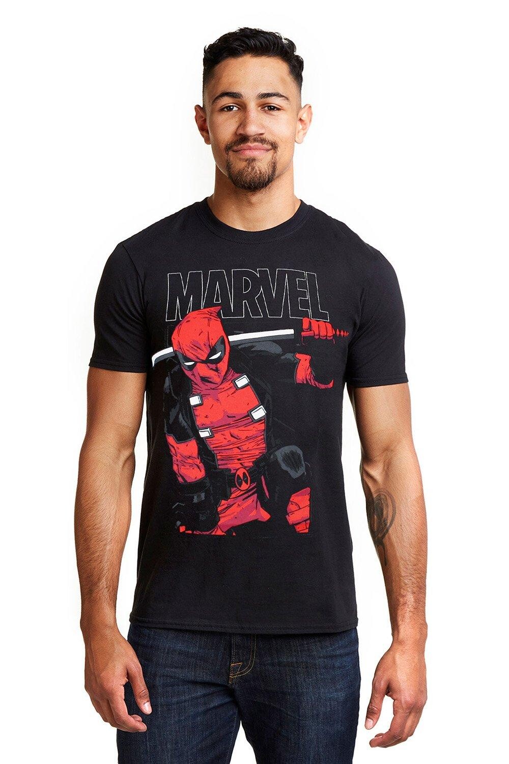 Хлопковая футболка с мечом Marvel, черный
Хлопковая футболка с мечом Marvel, черный