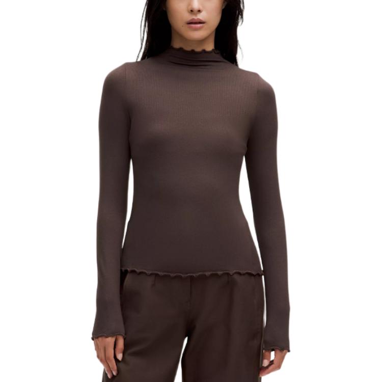 Hold Tight Lettuce-Edge Turtleneck Sweater Women's Lululemon, Dark Coffee/Espr
Hold Tight Lettuce-Edge Turtleneck Sweater Women's Lululemon, Dark Coffee/Espr