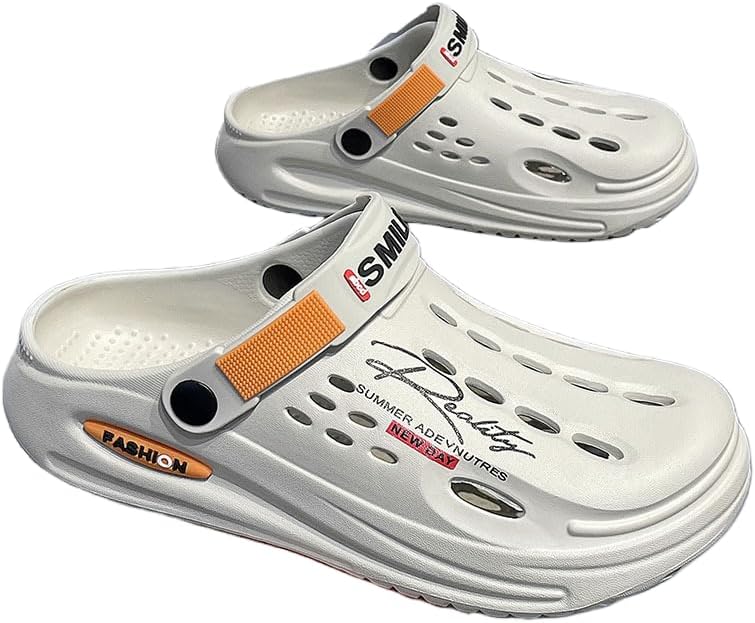 Мужские дышащие сабо без застежки- удобная, нескользящая подошва, летние сандалии на толстой платформе для улицы и сада Hchctry, Gray-a
Мужские дышащие сабо без застежки- удобная, нескользящая подошва, летние сандалии на толстой платформе для улицы и сада Hchctry, Gray-a