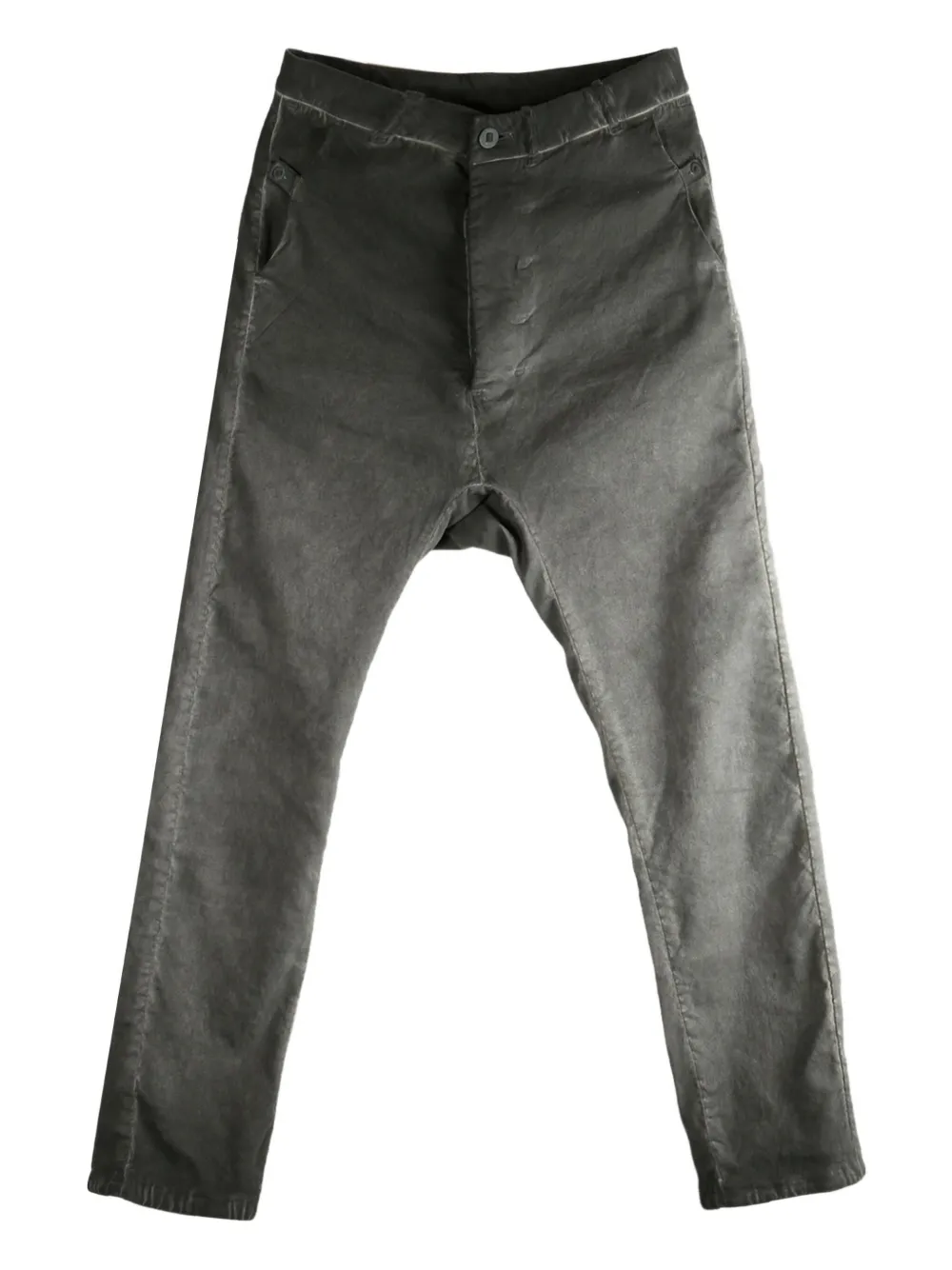 Выцветшие брюки с заниженным шаговым швом Boris Bidjan Saberi, серый
Выцветшие брюки с заниженным шаговым швом Boris Bidjan Saberi, серый