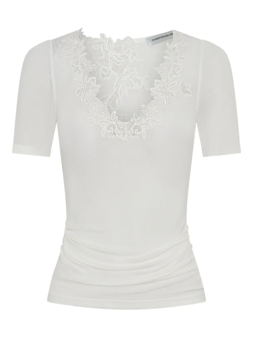 Футболка с кружевом Christopher Esber, белый
Футболка с кружевом Christopher Esber, белый
