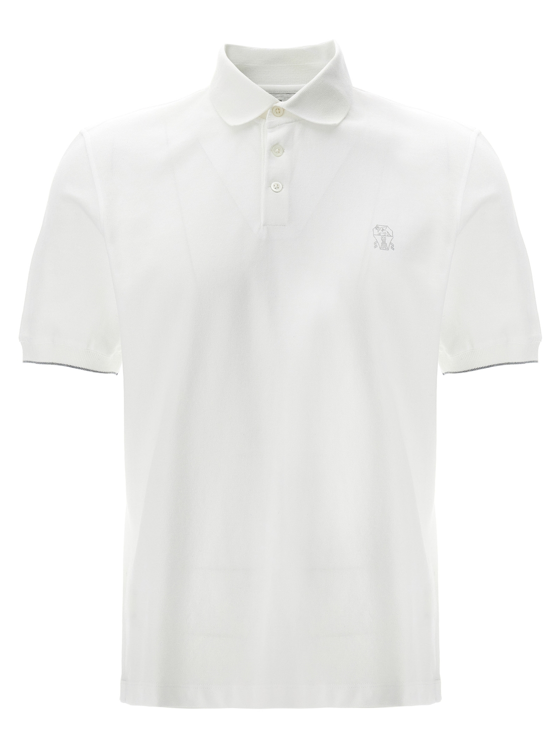 Поло из пике с логотипом Brunello Cucinelli, белый
Поло из пике с логотипом Brunello Cucinelli, белый
