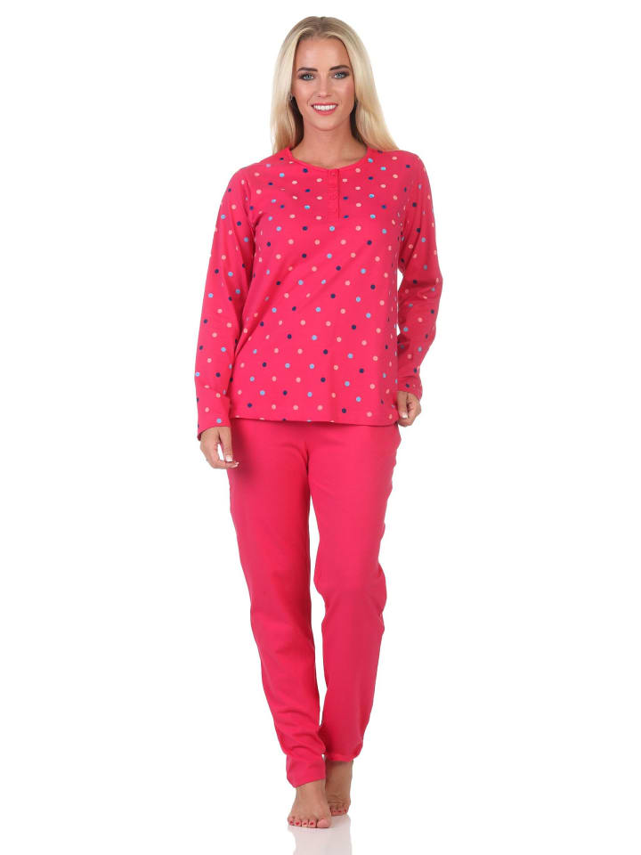 NORMANN Пижама с длинными рукавами в горошек, больших размеров, красного цвета
NORMANN Пижама с длинными рукавами в горошек, больших размеров, красного цвета