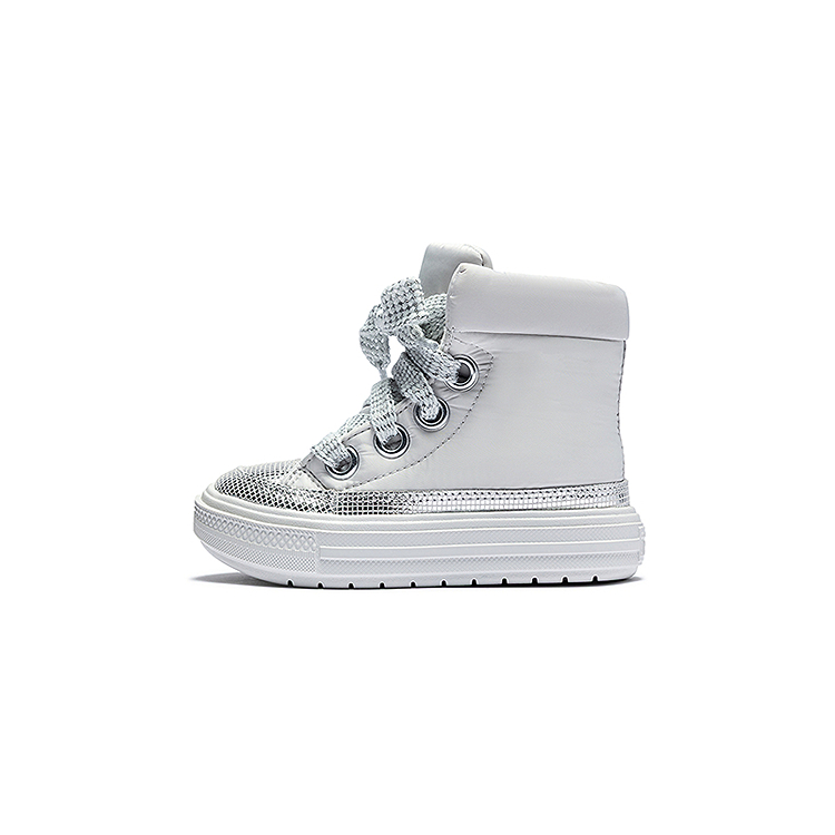 Chuck Taylor All Star высокие детские ботинки для детей 3-7 лет Converse, серебро
Chuck Taylor All Star высокие детские ботинки для детей 3-7 лет Converse, серебро