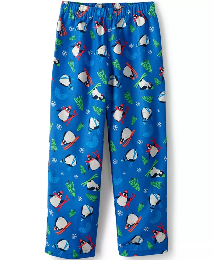 Пижамные брюки из фланели Big Girls Lands' End, синий 
Пижамные брюки из фланели Big Girls Lands' End, синий