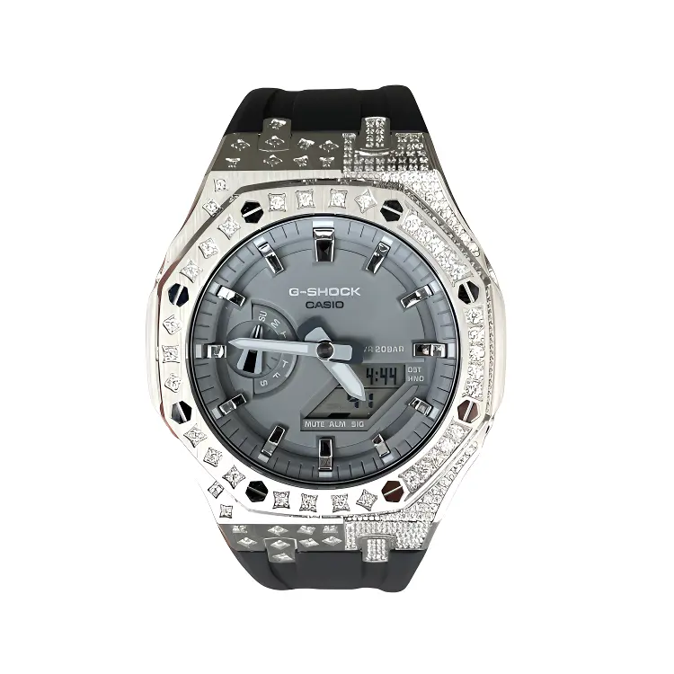 CASIO Серия Retrofit GA2100 кварцевый механизм ремешок из фторэластомера часы унисекс серый циферблат
CASIO Серия Retrofit GA2100 кварцевый механизм ремешок из фторэластомера часы унисекс серый циферблат