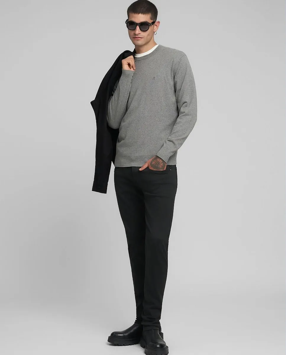 Мужской свитер с длинными рукавами и круглым вырезом Replay, серый
Мужской свитер с длинными рукавами и круглым вырезом Replay, серый