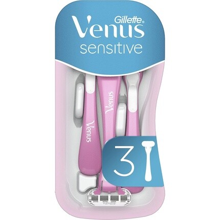 Одноразовая женская бритва Venus Sensitive с 3 лезвиями, Gillette 
Одноразовая женская бритва Venus Sensitive с 3 лезвиями, Gillette